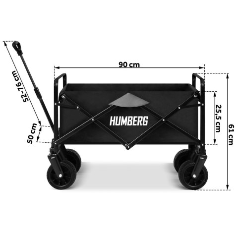 Wózek transportowy, składany 120l Humberg HM-512