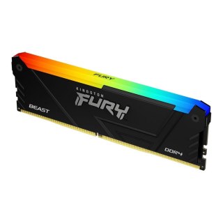 Pamięć DDR4 Kingston Fury Beast RGB 16GB (1x16GB) 2666MHz CL16 1,2V 1Gx8 czarna