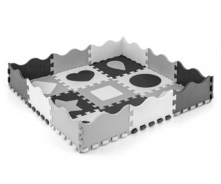 Mata piankowa puzzle Jolly 3x3 Shapes - Grey