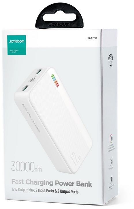 Powerbank Joyroom Dazzling Series JR-T018 30000mAh 12W 2.4A 2x USB-A biały