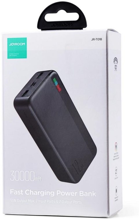 Powerbank Joyroom Dazzling Series JR-T018 30000mAh 12W 2.4A 2x USB-A czarny