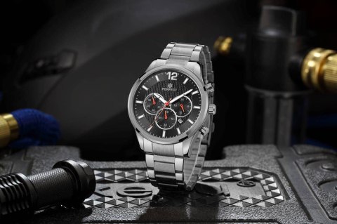 Zegarek Męski Perfect Chronograf CH01M-03 + Box