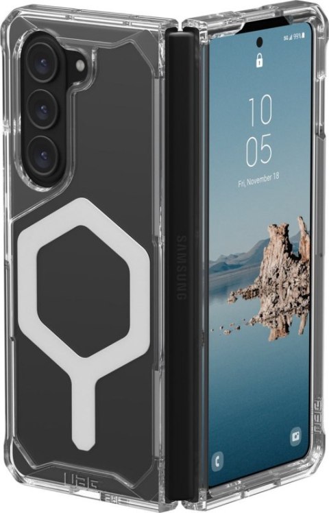 UAG Plyo Pro - obudowa ochronna do Samsung Galaxy Fold 5 z wbudowanym modułem magnetycznym (ice-silver)