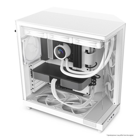 NZXT OBUDOWA KOMPUTEROWA NZXT OBUDOWA H6 FLOW MIDI TOWER Z OKNEM BIAŁA