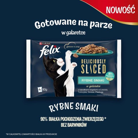 FELIX DELICIOUSLY SLICED Rybne Smaki 4x80g