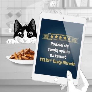 FELIX Tasty Shreds z Łososiem i z Tuńczykiem 4x80g