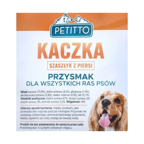 PETITTO Szaszłyk z piersi kaczki 500G