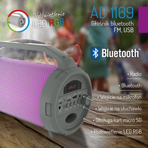 Głośnik bluetooth, FM, USB