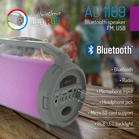 Głośnik bluetooth, FM, USB