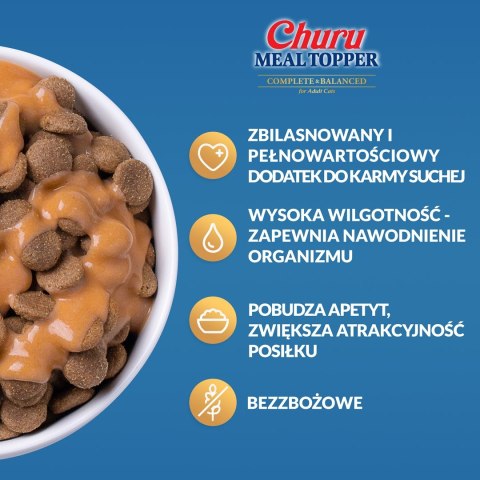 INABA MEAL TOPPER Tuńczyk z łososiem - kot 4x14g