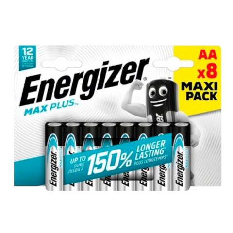 Bateria alkaliczna Energizer MAX Plus AA / LR6 (blister) - 8 sztuk