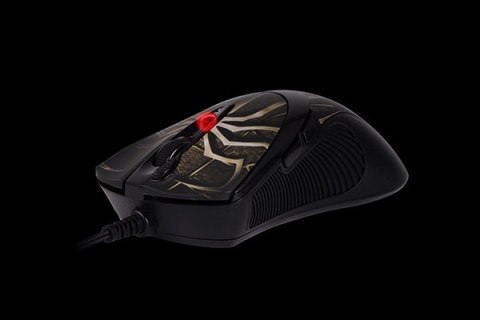 Mysz komputerowa A4 TECH Evo XGame Laser Oscar X747 Brown Fire A4TMYS29980 (laserowa; 3600 DPI; kolor brązowy)