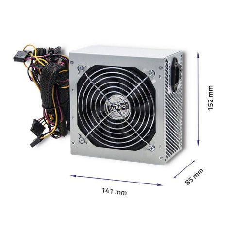 Qoltec Zasilacz MONOLITH ATX 500W 80PLUS Bronze | Active PFC