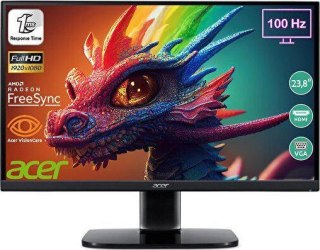 Monitor 24" Acer KB242HYHbi VA FreeSync 100Hz 16:9 1ms(VRB) 250nits VGA HDMI