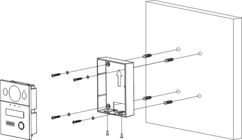 Zestaw wideodomofonowy jednorodzinny hybrydowy 2-wire KTX01(S)