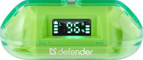 SŁUCHAWKI DOUSZNE DEFENDER BLUETOOTH TWINS 916 ZIELONE