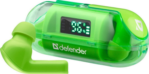 SŁUCHAWKI DOUSZNE DEFENDER BLUETOOTH TWINS 916 ZIELONE