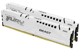 KINGSTON DDR5 32GB 5200MHz CL40 FURY BEAST WHITE RGB EXPO KITx2