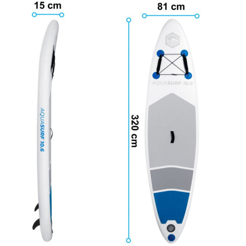 Deska Sup Aquasurf 320 x 81 x 15 cm Neo-Sport 170000