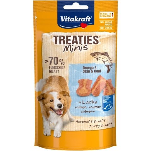 VITAKRAFT TREATIES MINIS łosoś omega3 przysmak dla psa 48g