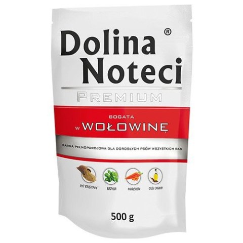 Dolina Noteci Premium bogata w wołowinę saszetka 10 x 500 g