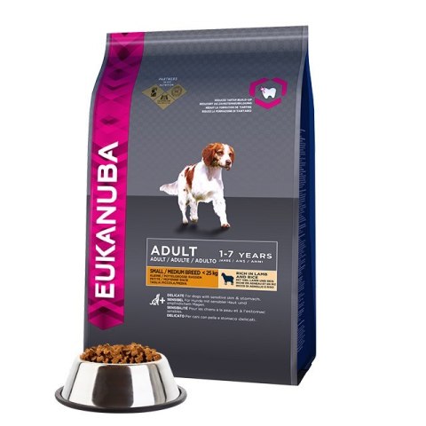 EUKANUBA Adult Small&Medium Breeds rich in lamb & rice 12kg - sucha karma dla psa