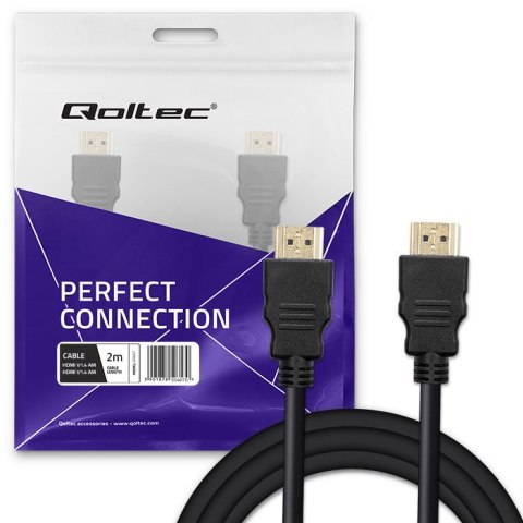 Qoltec Kabel HDMI A męski | HDMI A męski | 2m