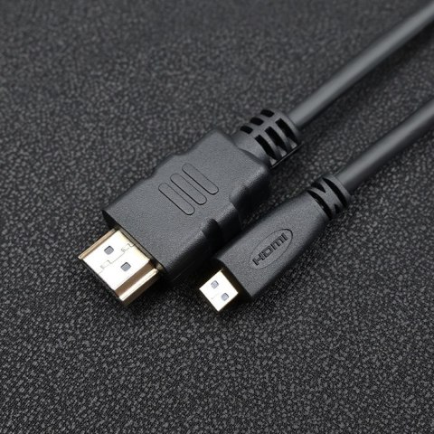 Qoltec Kabel HDMI A męski | Micro HDMI D męski | 1m