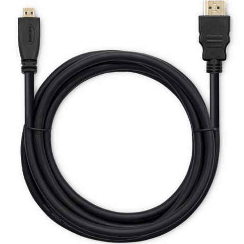 Qoltec Kabel HDMI A męski | Micro HDMI D męski | 2m