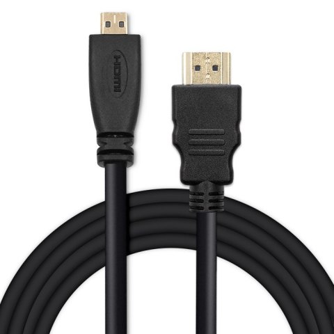 Qoltec Kabel HDMI A męski | Micro HDMI D męski | 2m