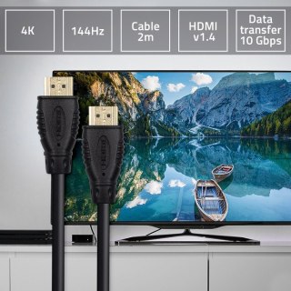 Qoltec Kabel HDMI High Speed With Eth. A męski | A męski | 2m