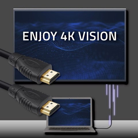 Qoltec Kabel HDMI High Speed With Eth. A męski | A męski | 2m