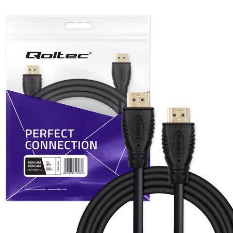 Qoltec Kabel HDMI High Speed With Eth. A męski | A męski | 2m