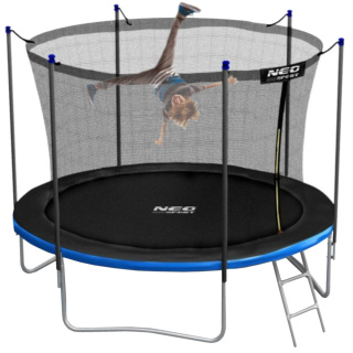 Trampolina ogrodowa 10ft/312cm z siatką wewnętrzną i drabinką Neo-Sport