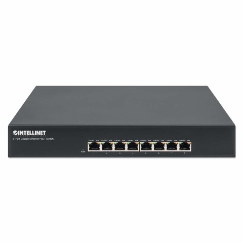 Switch Ethernet 8x RJ45 Gigabit PoE+ 140W, metal, Rack 19