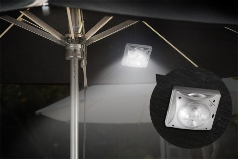 Lampa 4LED Maclean, Solarna, Oświetlenie parasola, MCE124