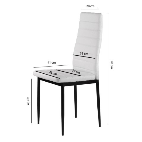 KRZESŁA TAPICEROWANE 4X KRZESŁO DO SALONU JADALNI MODERNHOME KRZESŁA TAPICEROWANE 4X KRZESŁO DO SALONU JADALNI MODERNHOME
