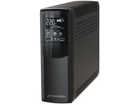 Zasilacz awaryjny UPS PowerWalker VI 1000 CSW Line-Interactive 1000VA 4x 230V Schuko USB-B 2x USB ładowarka