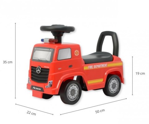 Milly Mally Pojazd Mercedes-Benz Actros Fire Truck Red