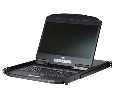 Konsola LCD 18.5" Widescreen KVM ATEN CL3108NX-ATA (CL3108NX-ATA-AG) 8-port.