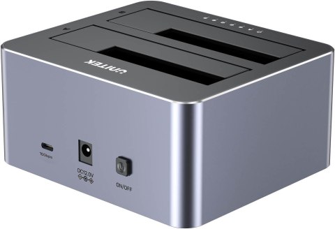 Unitek Y-3027GY01-EU Stacja klonująca dyski 2 x SATA 2,5"/3,5" USB-C 10Gbps