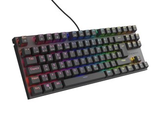 KLAWIATURA DLA GRACZY GENESIS THOR 303 TKL DE PODŚWIETLENIE RGB MECHANICZNA BROWN CZARNA HOT SWAP