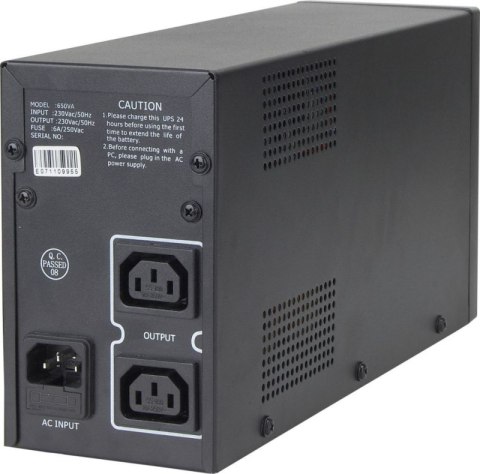 Zasilacz awaryjny GEMBIRD UPS-PC-652A 650VA