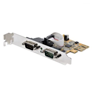 PCIE DUAL SERIAL PORT CARD/16C1050 UART 5V/12V STATUS LIGHT