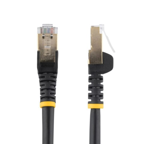 10M CAT6A ETHERNET CABLE BLACK/BLACK - SHIELDED COPPER WIRE