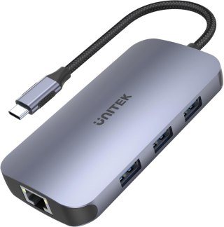 Unitek D1071A Hub N9+ USB-C HDMI, PD 100W, czytnik kart