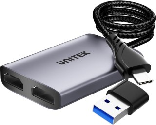 Unitek V1427A01 Adapter USB/C/A na 2x HDMI MST FullHD