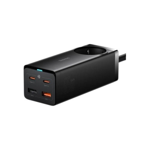 Ładowarka sieciowa Baseus GaN3 Pro PSZM000901 65W z 2 gniazdami USB-C PD, 2 gniazdami USB oraz AC