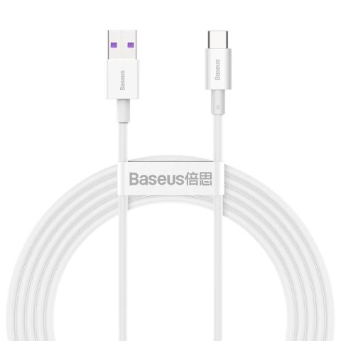 Kabel przewód USB - USB-C / Typ-C 200cm Baseus Superior CATYS-A02 z obsługą szybkiego ładowania 66W