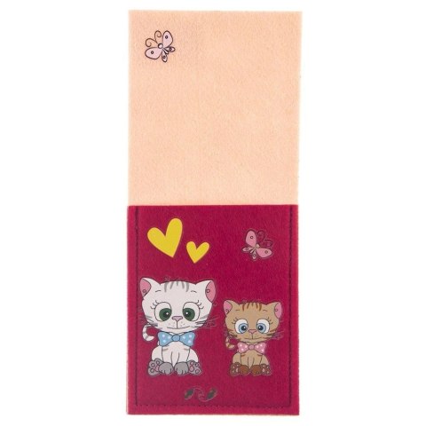 Pokrowiec etui na sztućce KOTEK 21x9 cm Pokrowiec etui na sztućce KOTEK 21x9 cm